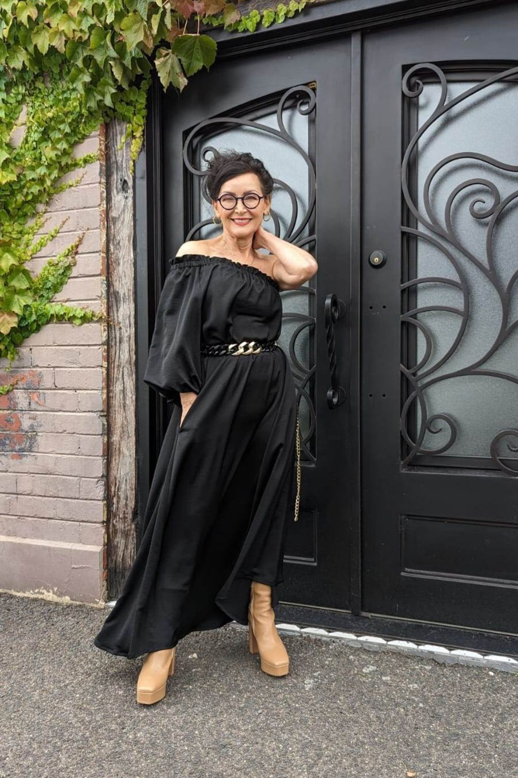 Black One Shoulder Dress - Final Sale