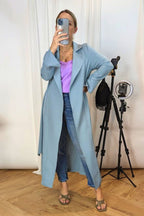 Duck Egg Euro Trench Coat - SALE