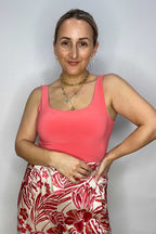 Coral Jersey Double Layer Cami