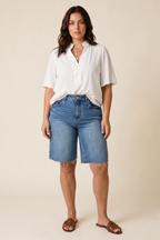Mid Denim Shorts