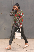 Dark Khaki Vegan Leather Slim Pant - FINAL SALE