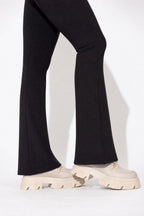 Black Ponte Pintuck Miracle Flare Pant
