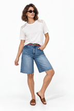 White Modal Lace T-Shirt