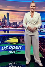 Ivory Lustra Wrap Blazer