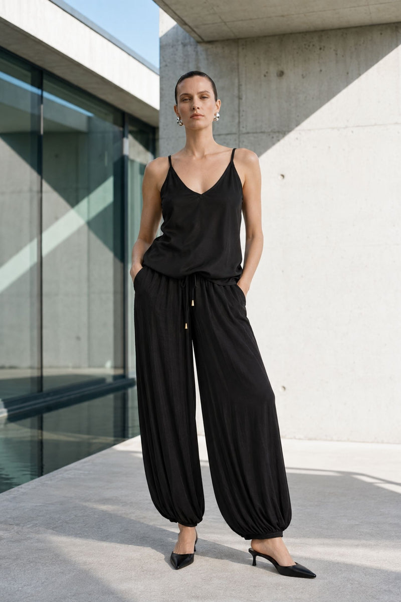 Black Glow Balloon Pant