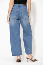 Mid Denim Distressed Cocoon Jean