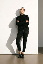 Black Stretch Jogger Jean
