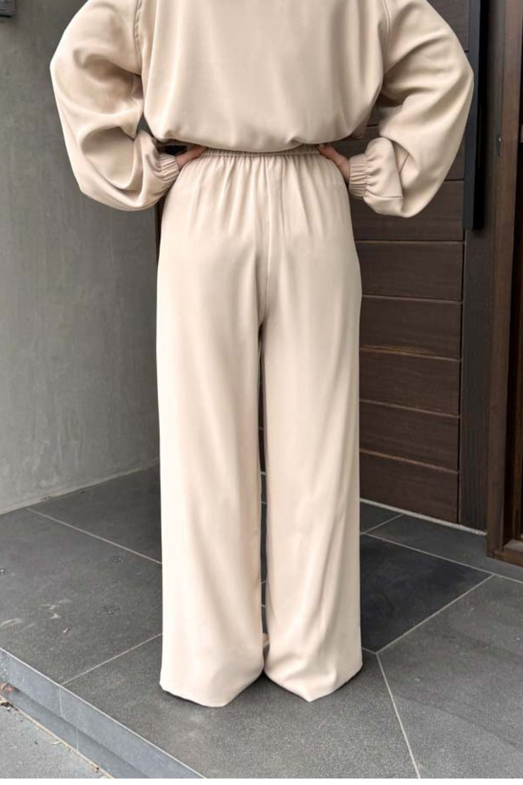 Beige Euro Stud Pant