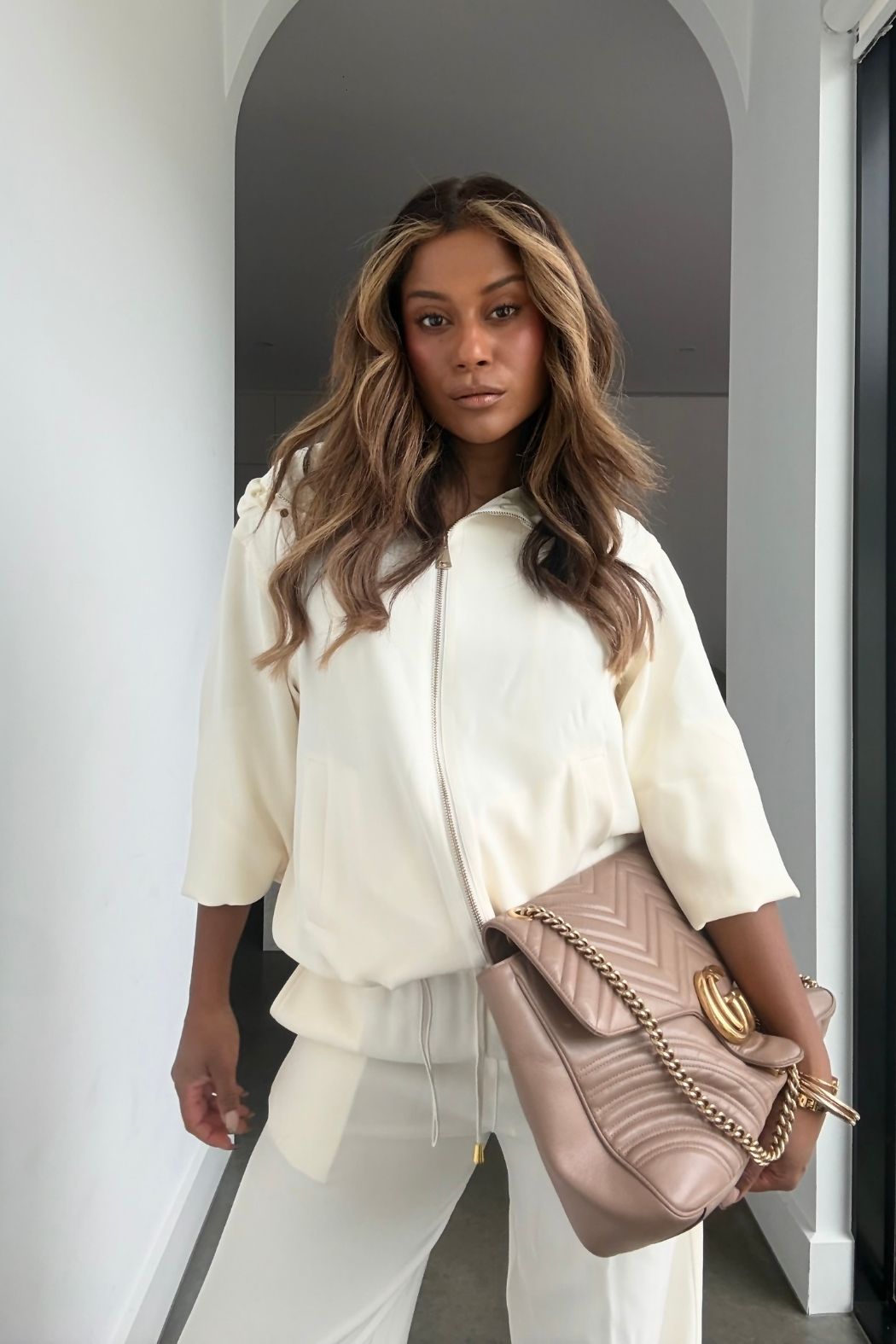 Ivory Drape Sport Jacket