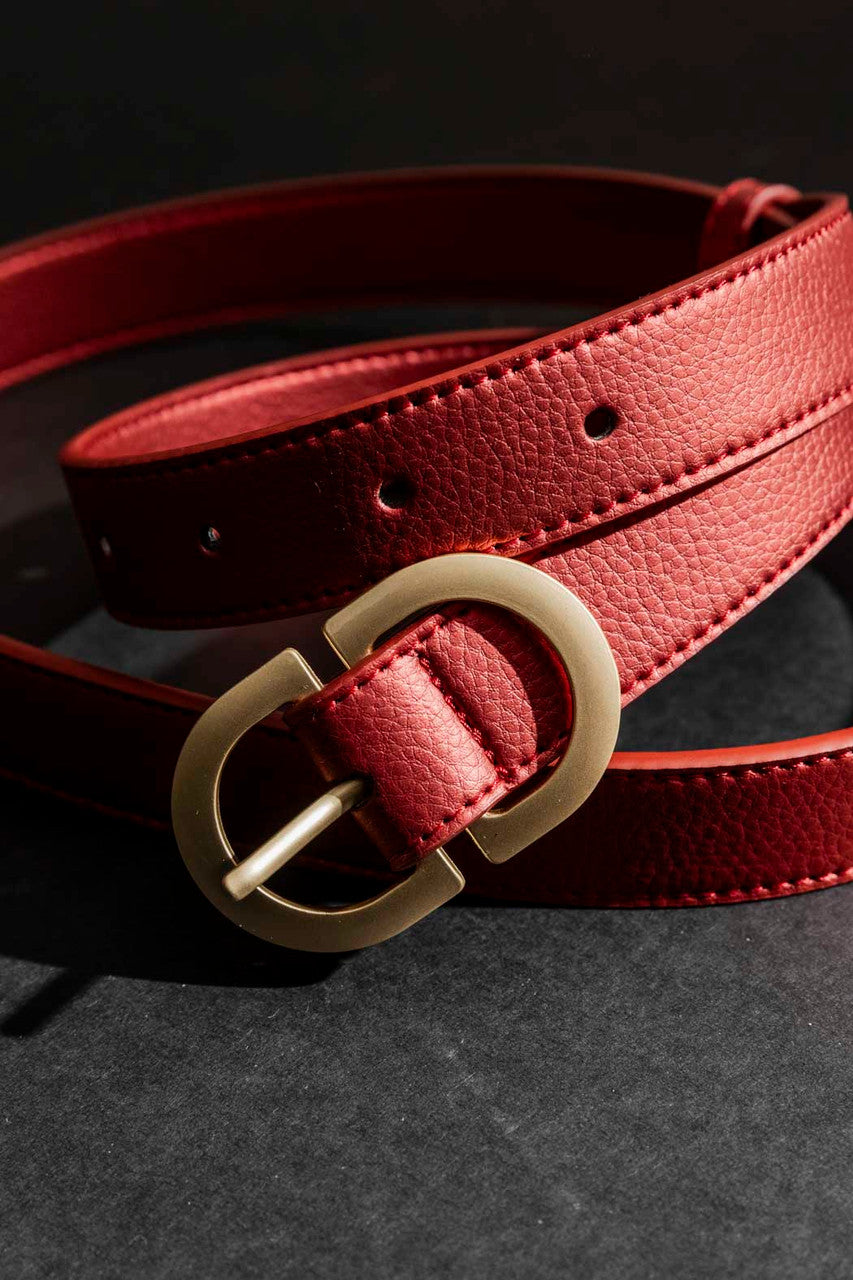 Red Classic Belt Red O/S