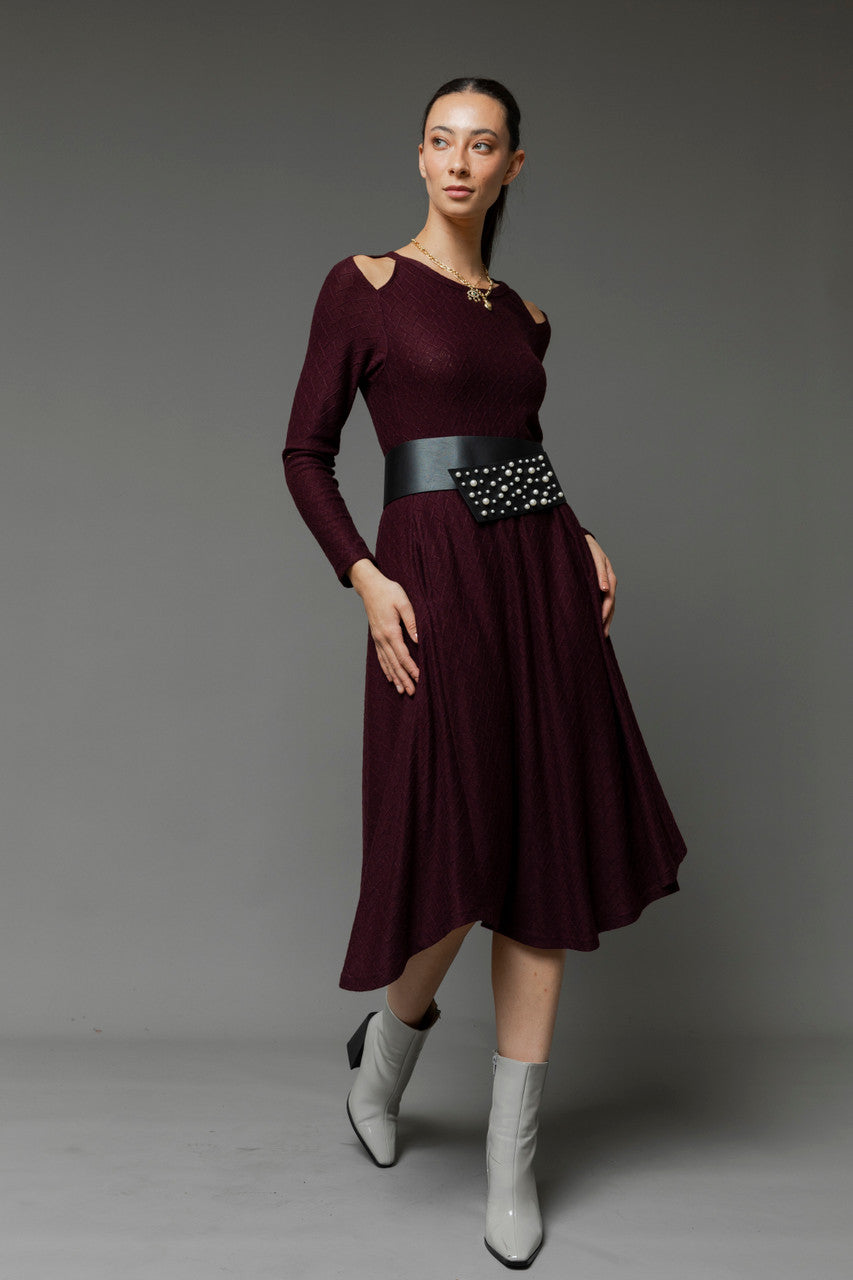 Plum Bella Keyhole Dress