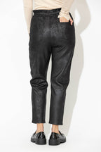 Black Snake Paperbag Pants