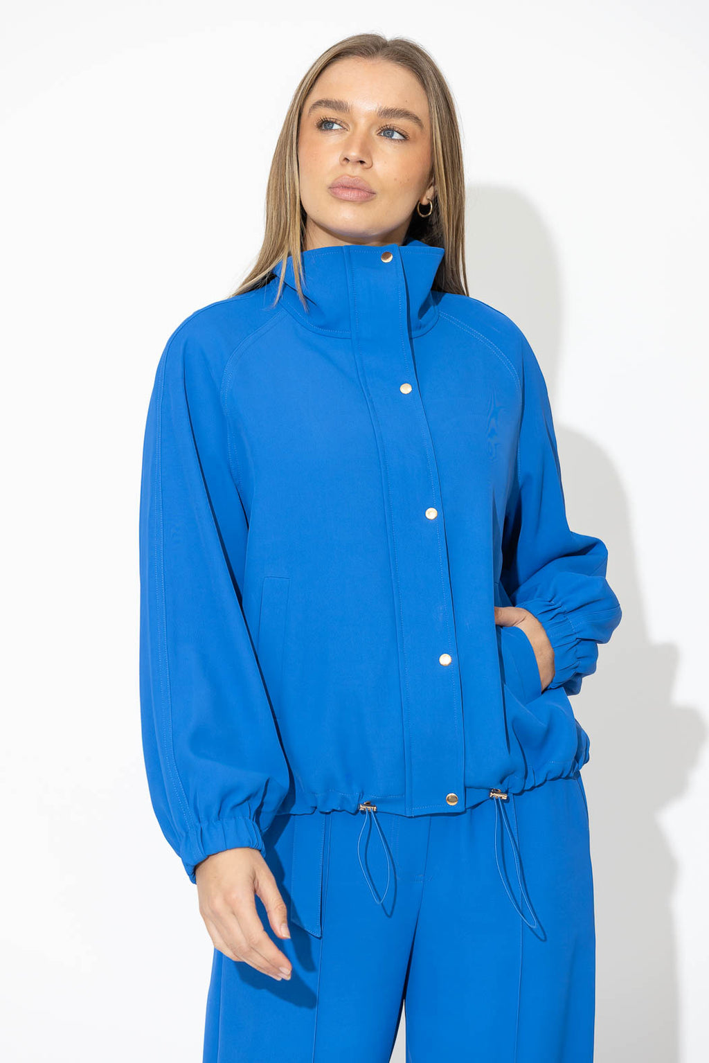 Blue Euro Athleisure Jacket