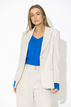 Beige Euro Mia Blazer