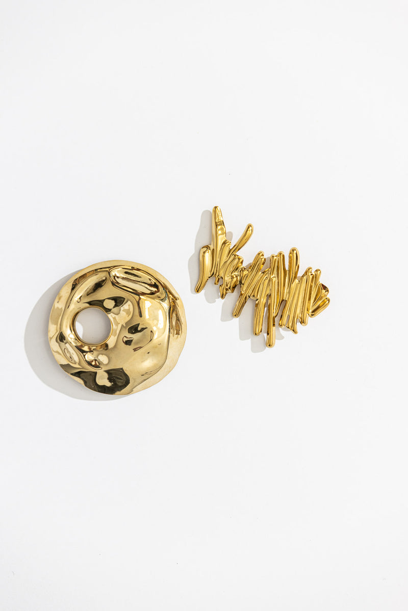 Gold Brooch Set 2 Pack