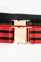 Red Stripe Elasticated Belt