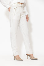 White Denim Paperbag Jean