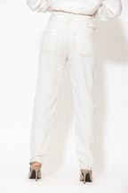 White Denim Paperbag Jean