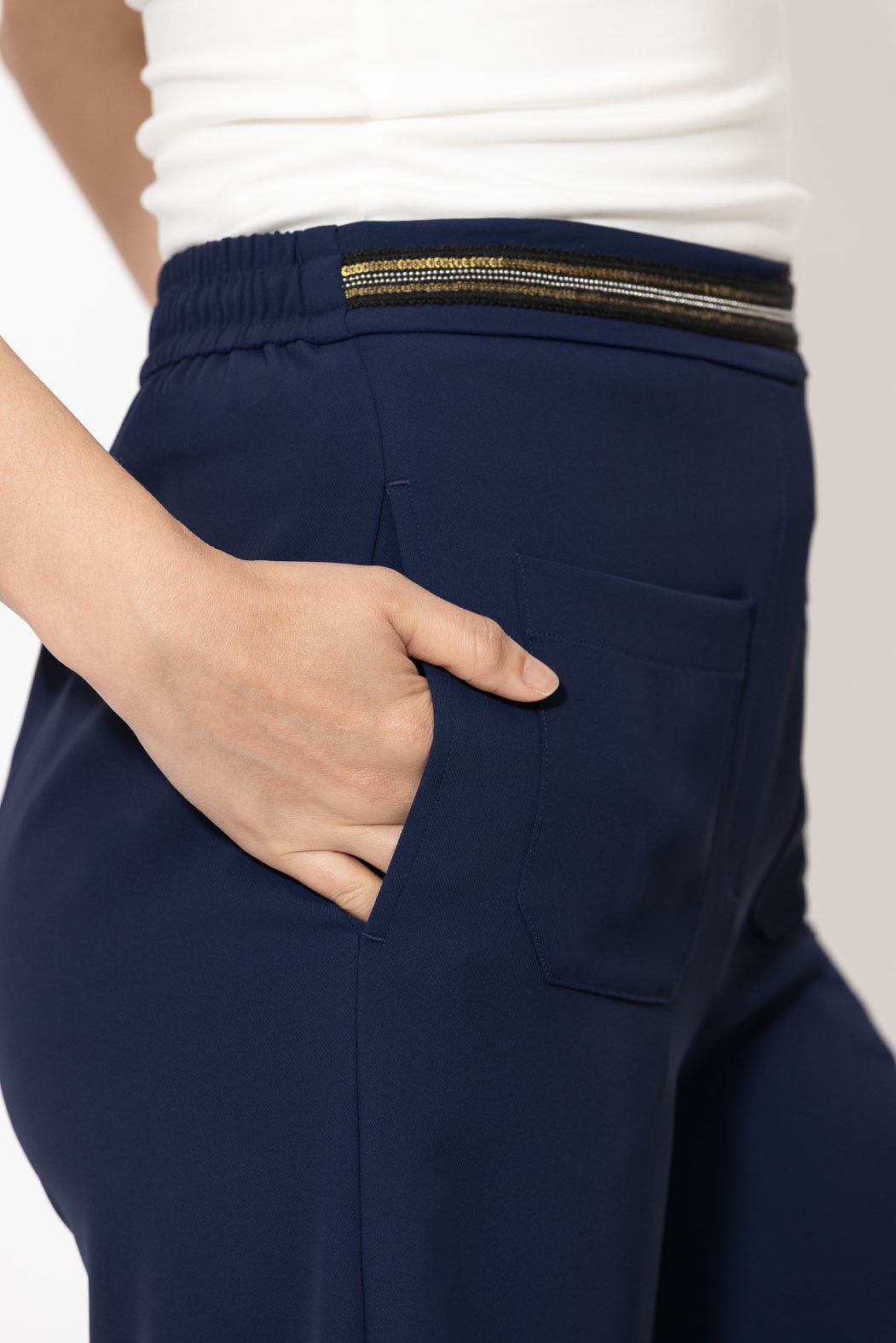 Navy Euro Thriller Pant