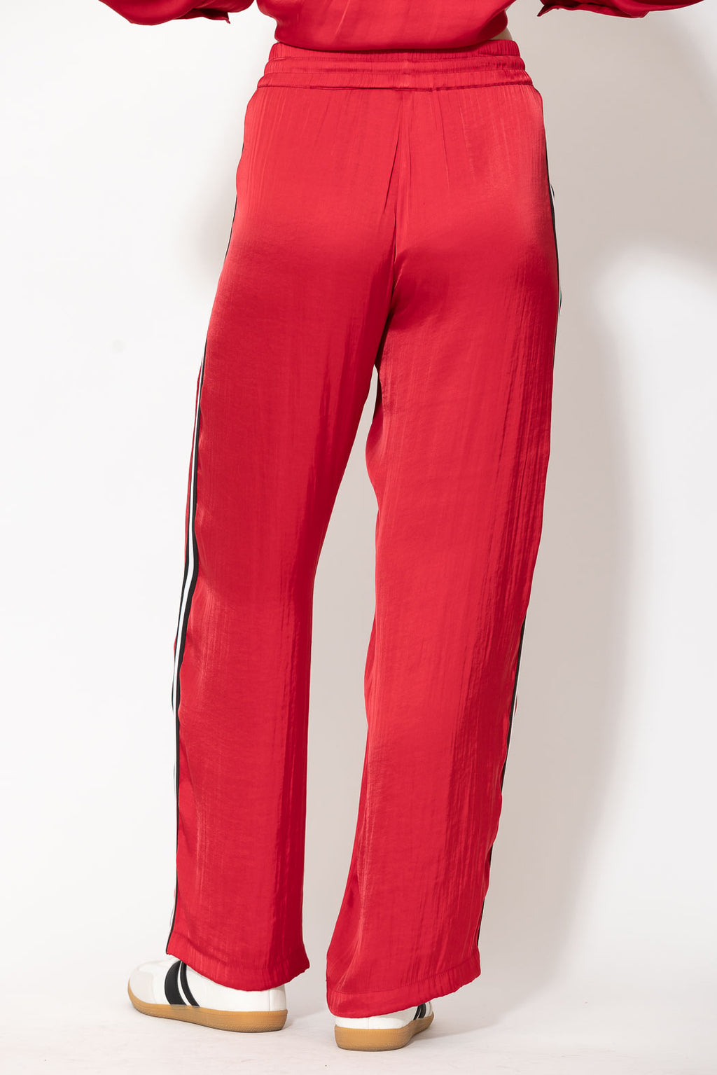 Red Glow Pintuck Drawstring Pant