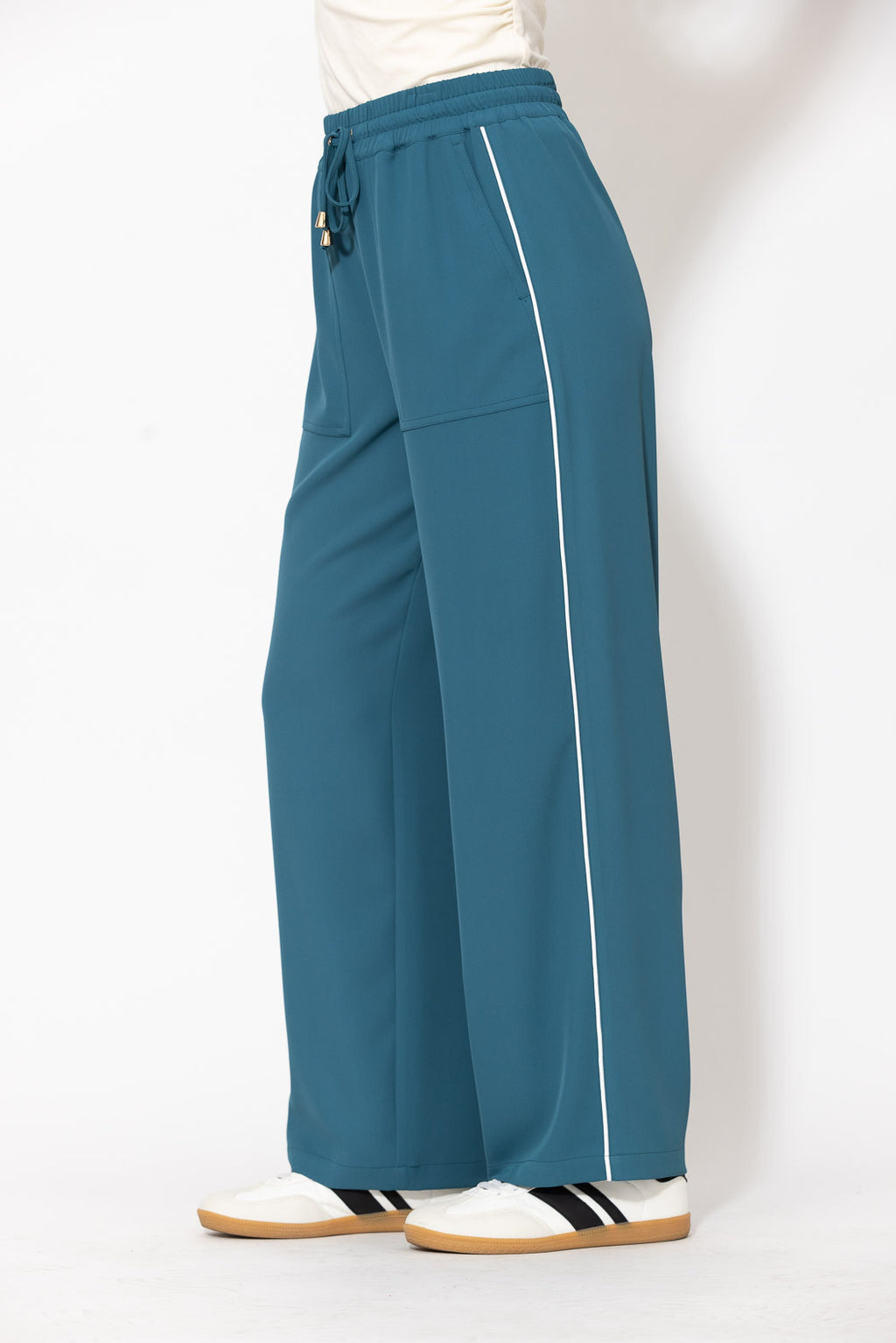 Teal Euro Sport Drawstring Pant