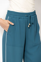 Teal Euro Sport Drawstring Pant