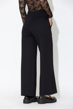 Black Ponte Tailored Culotte