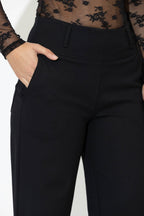 Black Ponte Tailored Culotte