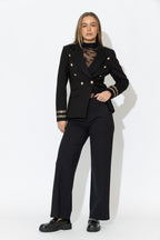 Black Ponte Tailored Culotte