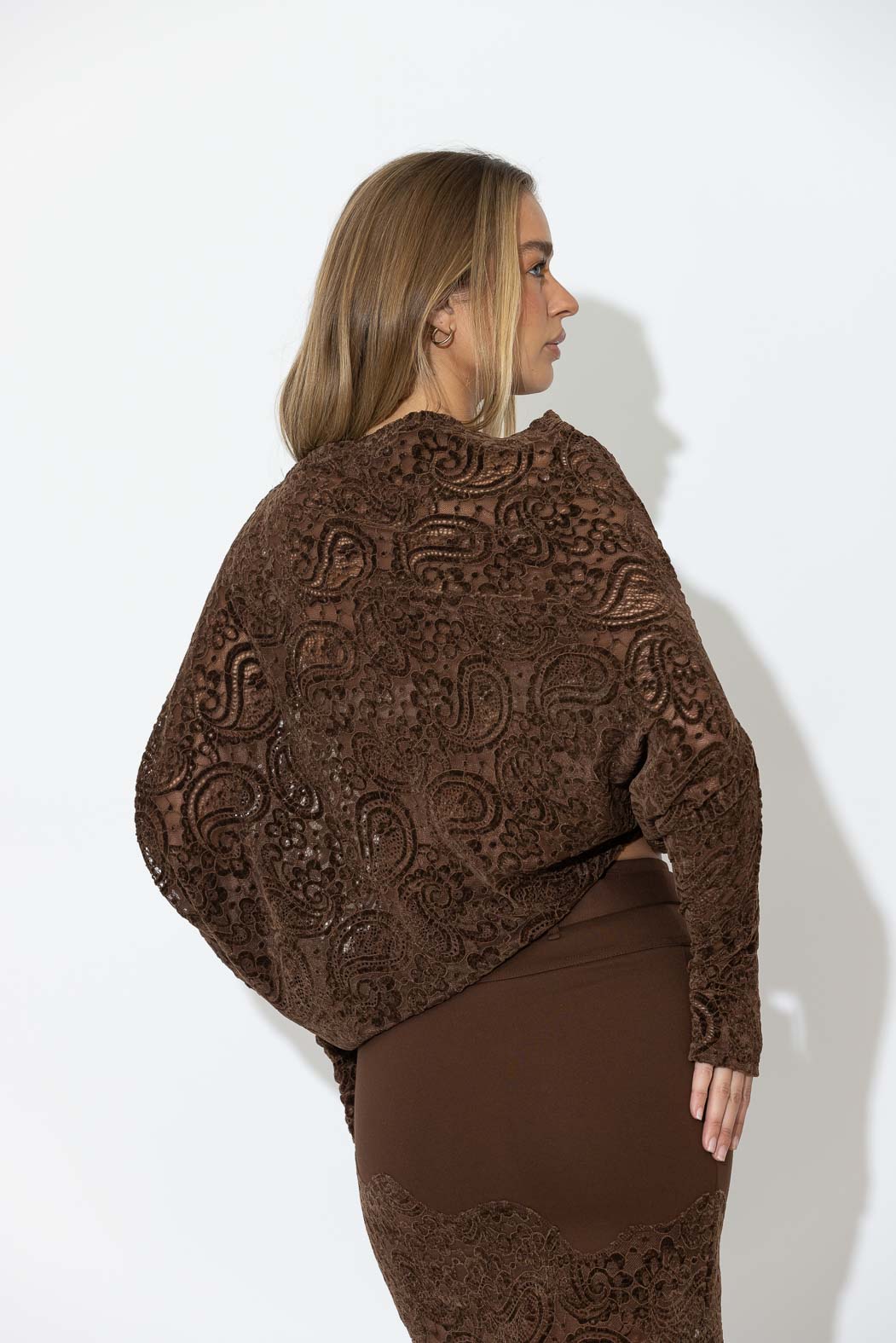 Chocolate Lace Milan Top