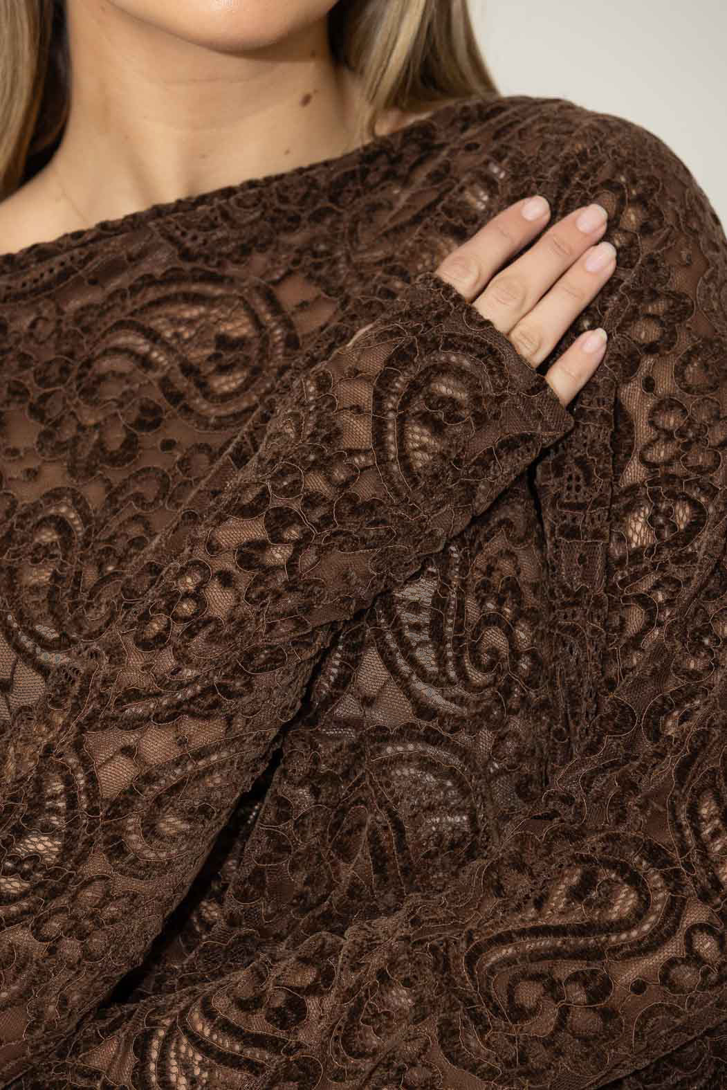 Chocolate Lace Milan Top