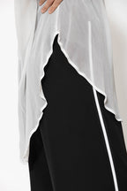 White Viscose Oversized Blogger Shirt