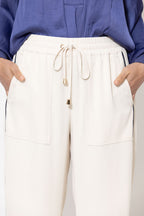 Ivory Euro Sport Drawstring Pant