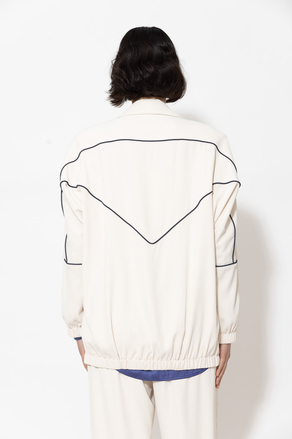 Ivory Euro Action Back Blazer