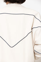 Ivory Euro Action Back Blazer