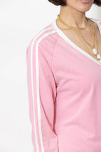 Pink Washed Cotton Rugby Top