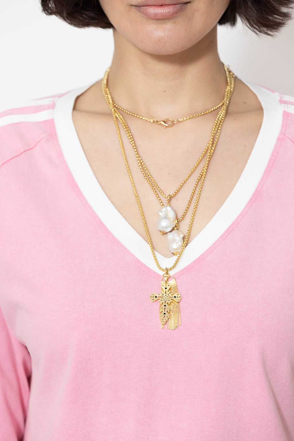 Pink Washed Cotton Rugby Top