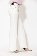 White Denim Button Front Jean