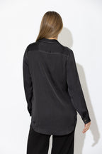 Black Glow Bustier Shirt