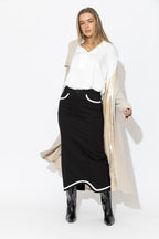 Black Ponte Coco Skirt