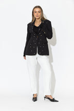 Black Euro Pearl Mia Blazer