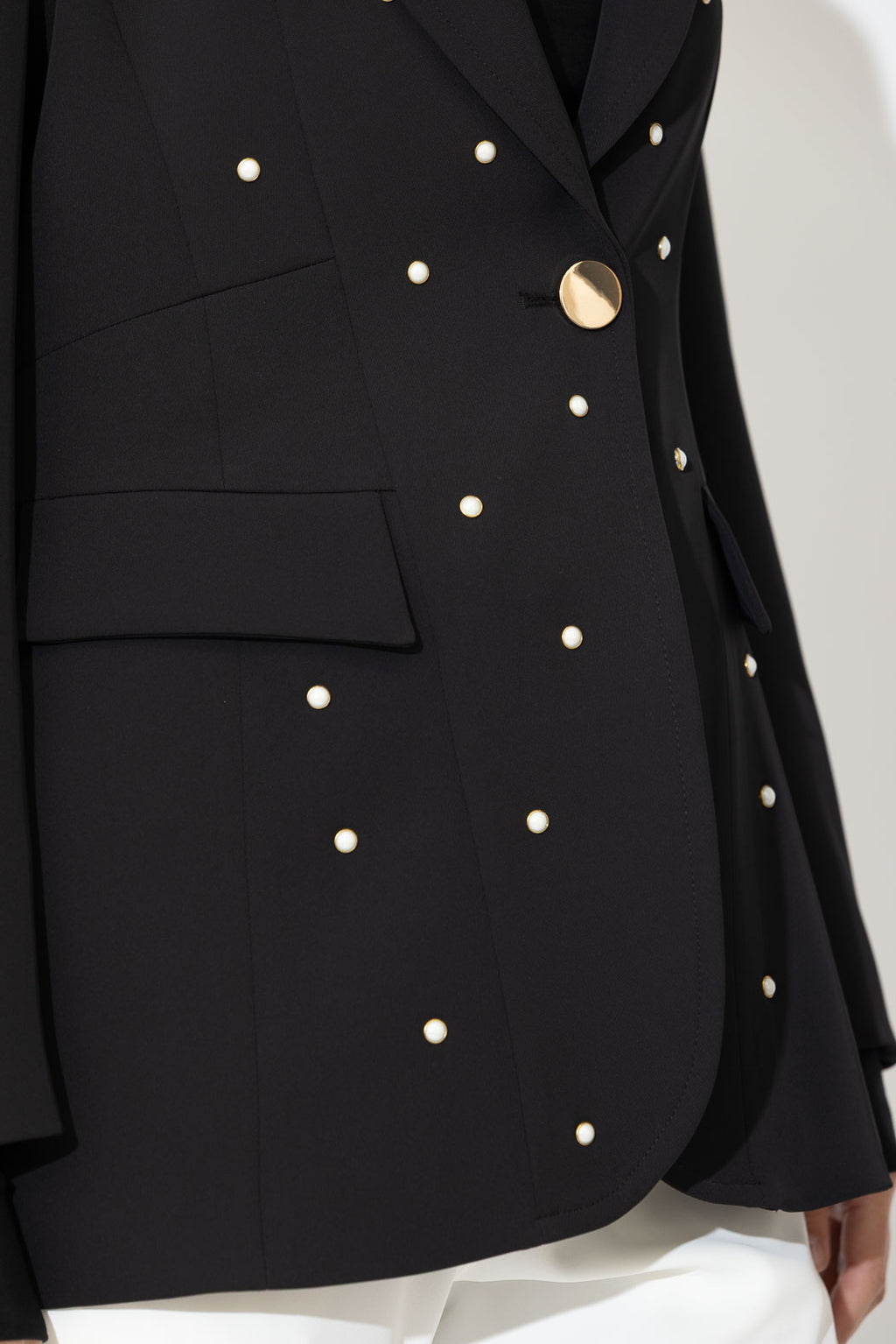 Black Euro Pearl Mia Blazer