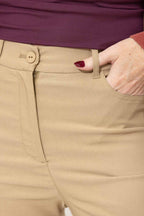 Camel Stretch Capri Pant
