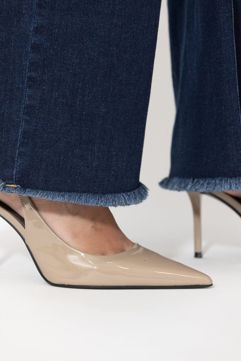 Dark Denim Mid Rise Jean