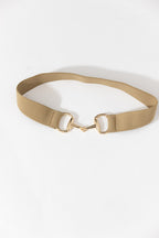 Taupe Elasticated Horsebit Belt
