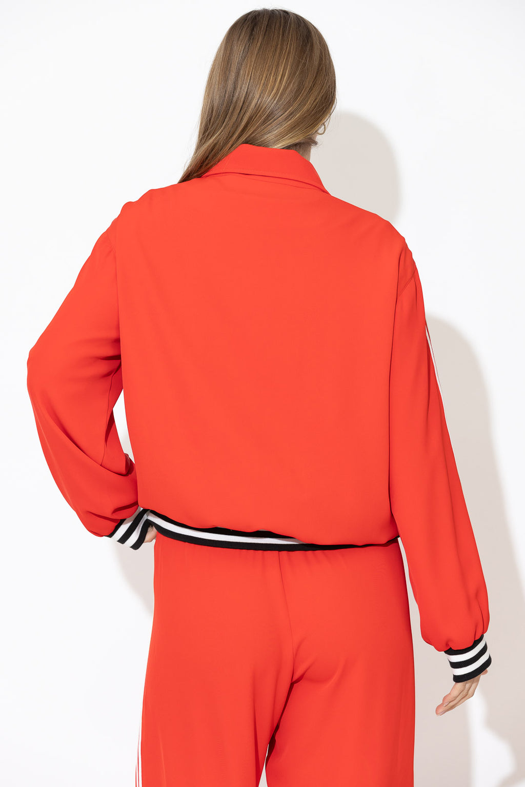 Red Euro Athleisure Jacket