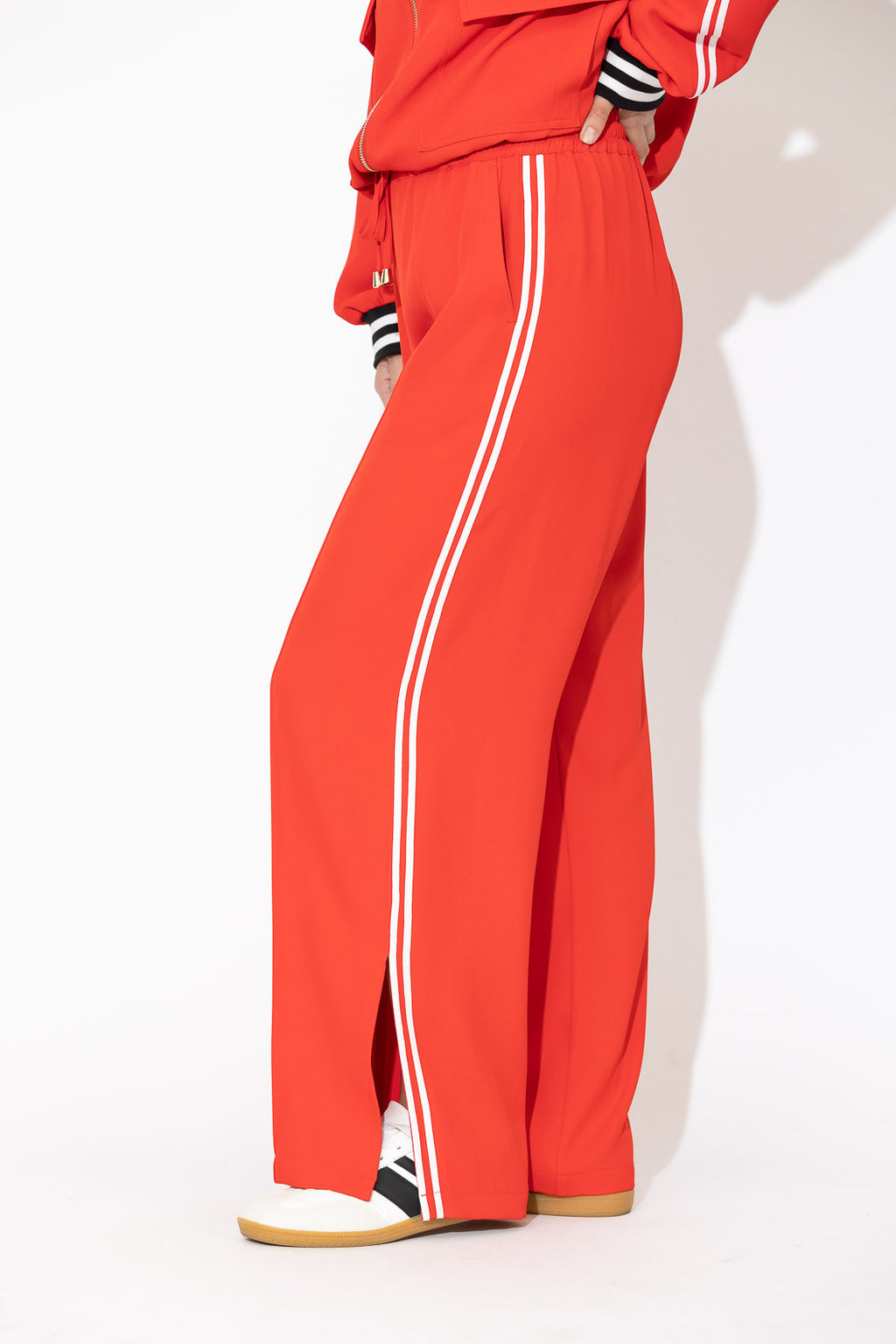 Red Euro Pintuck Sport Pant
