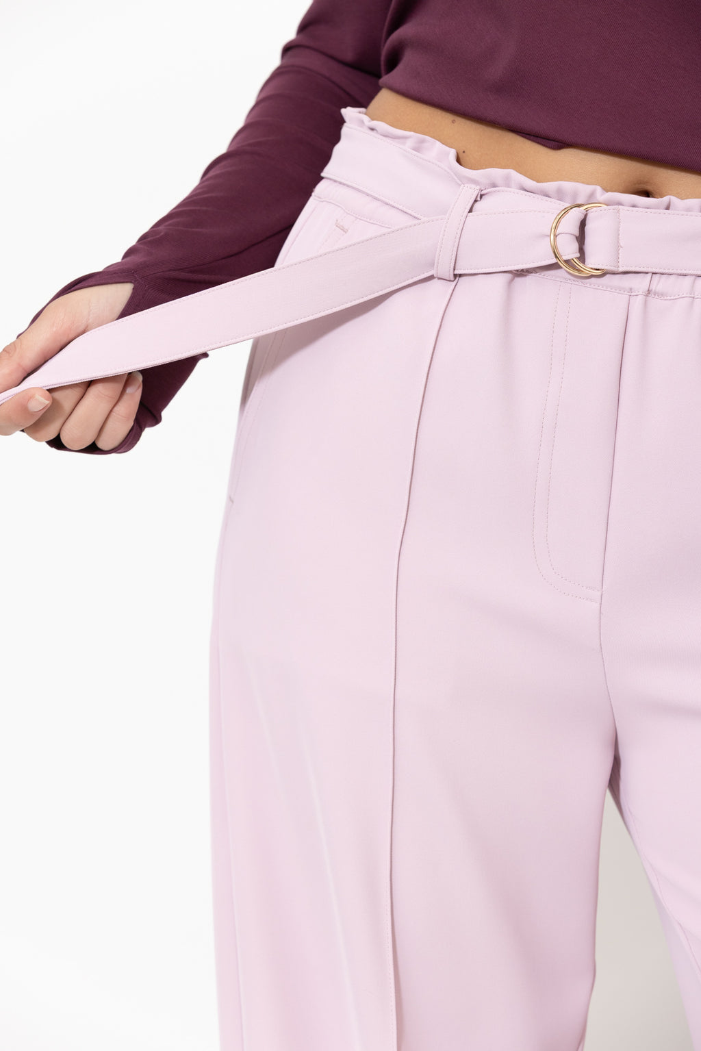 Lilac Euro Pintuck Pant