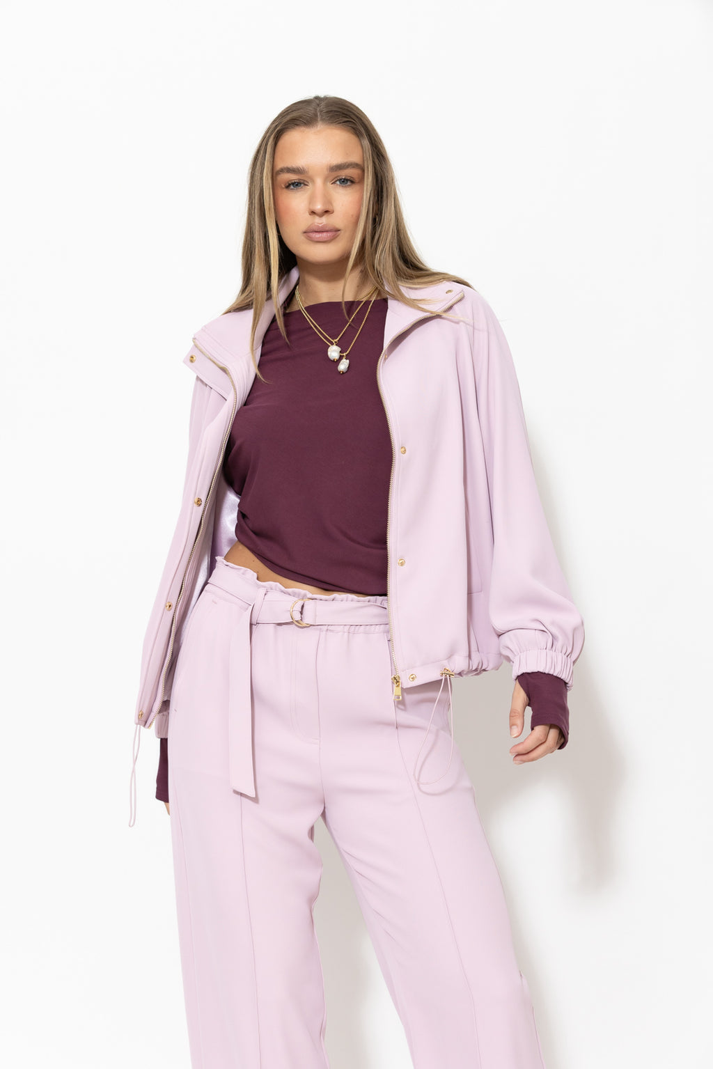 Lilac Euro Athleisure Jacket