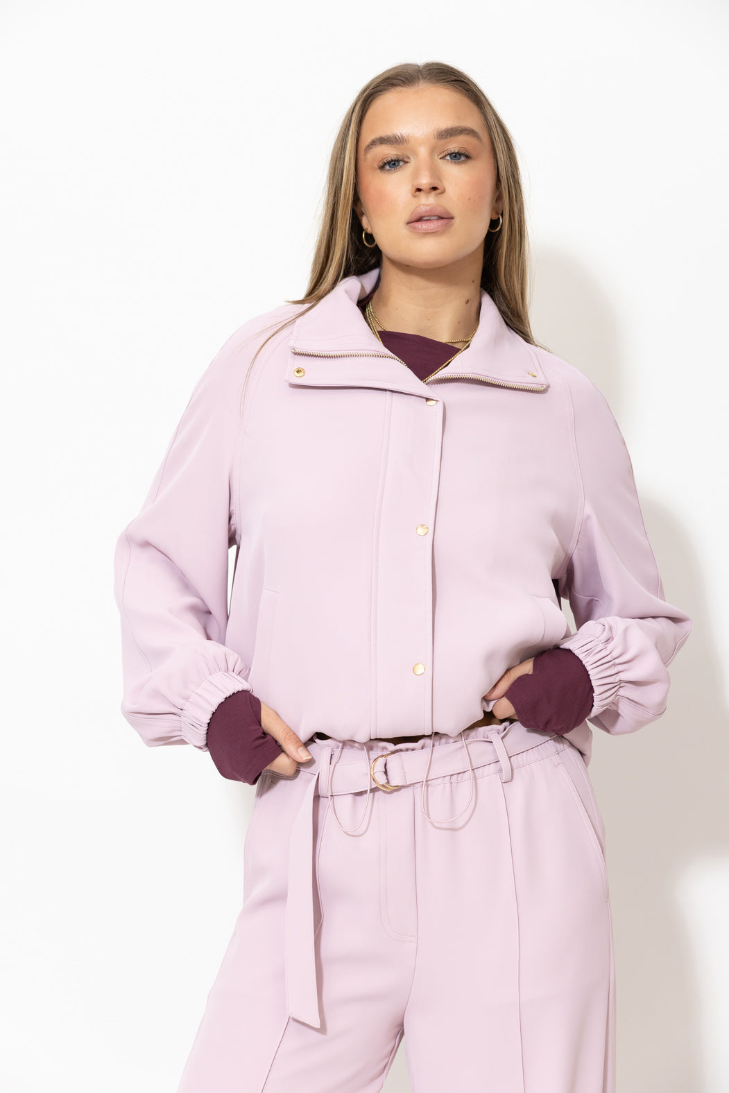 Lilac Euro Athleisure Jacket